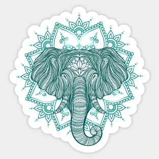 Bohemian Elephant Sticker